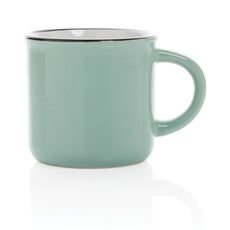 Vintage ceramic mug, green
