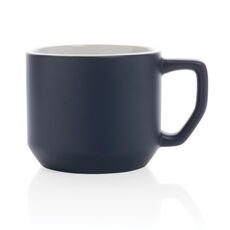 Ceramic modern mug, navy