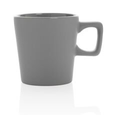 Ceramic modern coffee mug, grey