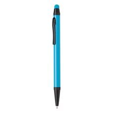 Aluminium slim stylus pen, light blue