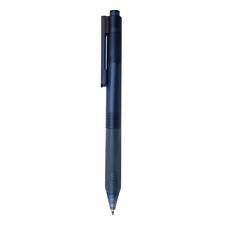 X9 frosted pen with silicon grip, navy