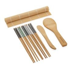 Ukiyo 8 pcs sushi dinner set, brown