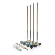 Wooden croquet set, brown