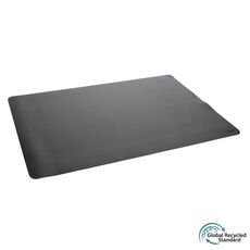Swiss Peak GRS recycled PU desk mat, black