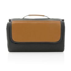 Impact AWARE™ RPET picnic blanket with PU cover, anthracite