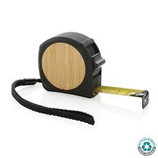 RCS recycled plastic FSC® bamboo tape 5M/19mm, black