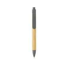 Write responsible recycled paper barrel pen, grey