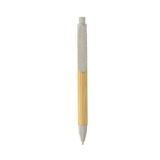 Write responsible recycled paper barrel pen, off white