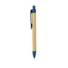 Write responsible recycled paper barrel pen, blue
