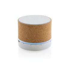 FSC® cork 3W wireless speaker, brown