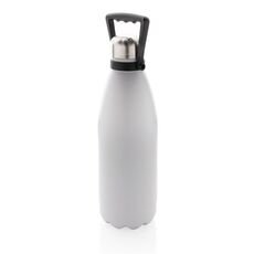 RCS Recycled stainless steel large vacuum bottle 1.5L, white