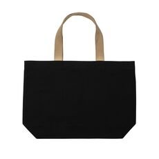 Impact AWARE™ recycled canvas large tote 240 gsm undyed, black