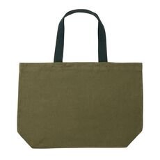 Impact AWARE™ recycled canvas large tote 240 gsm undyed, green