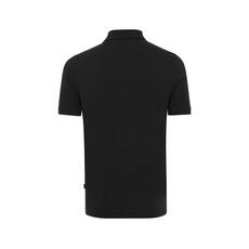 Iqoniq Yosemite recycled cotton pique polo, black