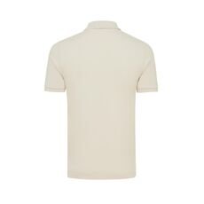 Iqoniq Yosemite recycled cotton pique polo, natural raw