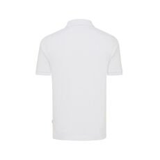 Iqoniq Yosemite recycled cotton pique polo, white