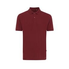 Iqoniq Yosemite recycled cotton pique polo, burgundy