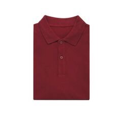 Iqoniq Yosemite recycled cotton pique polo, burgundy