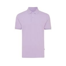 Iqoniq Yosemite recycled cotton pique polo, lavender