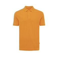 Iqoniq Yosemite recycled cotton pique polo, orange