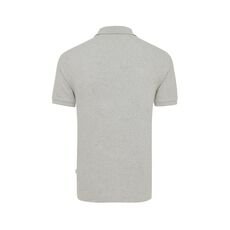 Iqoniq Yosemite recycled cotton pique polo, grey