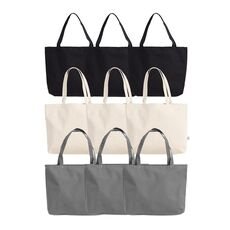 VINGA Canvas bag gots, grey