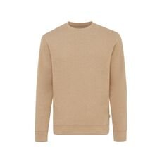 Iqoniq Denali recycled cotton crew neck undyed, brown