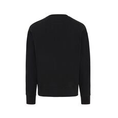 Iqoniq Kruger relaxed recycled cotton crew neck, black