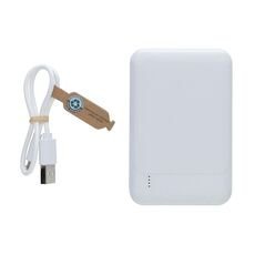 RCS recycled plastic 5.000 mAh powerbank, white