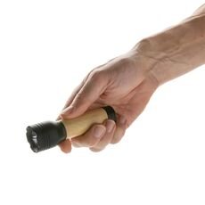 Lucid 1W RCS certified recycled plastic &amp; bamboo torch, black