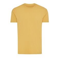 Iqoniq Bryce recycled cotton t-shirt, ochre yellow