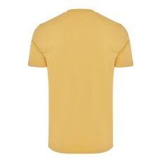 Iqoniq Bryce recycled cotton t-shirt, ochre yellow