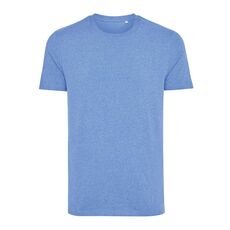Iqoniq Manuel recycled cotton t-shirt undyed, heather blue