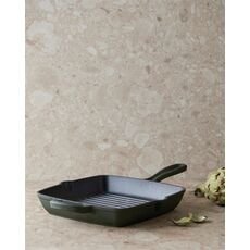 VINGA Monte enameled grill pan, green
