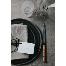 VINGA Nomimono plate 20 cm, 2 pcs set, black