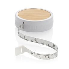 RCS recycled plastic &amp; bamboo tailor tape, white
