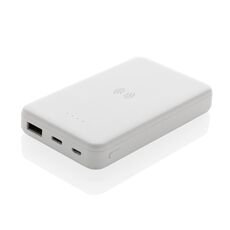 RCS recycled plastic 5.000 mAh 5W wireless powerbank, natural