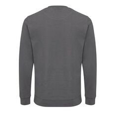 Iqoniq Zion recycled cotton crew neck, anthracite