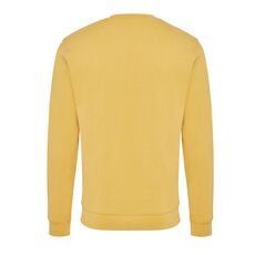 Iqoniq Zion recycled cotton crew neck, ochre yellow