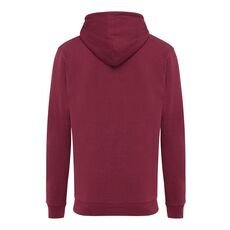 Iqoniq Jasper recycled cotton hoodie, burgundy