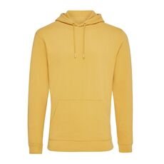 Iqoniq Jasper recycled cotton hoodie, ochre yellow