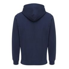 Iqoniq Abisko recycled cotton zip through hoodie, navy