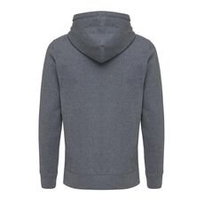Iqoniq Abisko recycled cotton zip through hoodie, heather anthracite