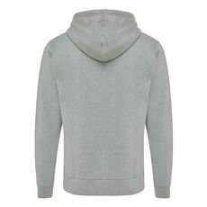 Iqoniq Abisko recycled cotton zip through hoodie, heather green