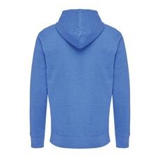 Iqoniq Abisko recycled cotton zip through hoodie, heather blue
