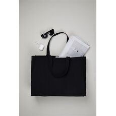 VINGA Hilo AWARE™ recycled canvas maxi tote bag, black