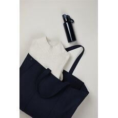 VINGA Hilo AWARE™ recycled canvas maxi tote bag, navy