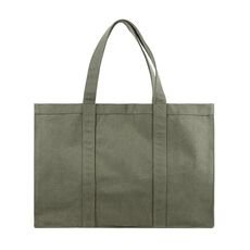 VINGA Hilo AWARE™ recycled canvas maxi tote bag, green
