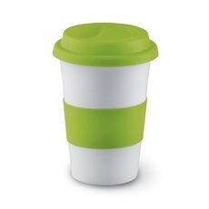 Keraminis puodelis su dangteliu