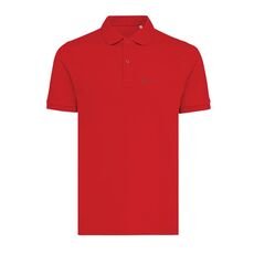 Iqoniq Yosemite recycled cotton pique polo, red